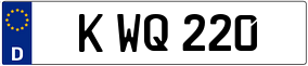 Trailer License Plate